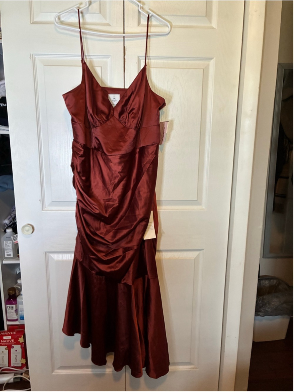 Women's Davids Bridal Cinnamon Prom Dress Size 20
